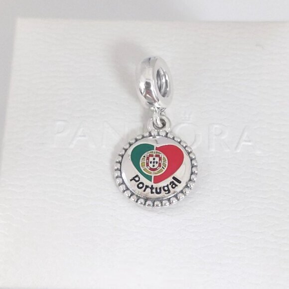Pandora Portugal Flag Dangle Charm S925 Silver with box - Picture 6 of 8